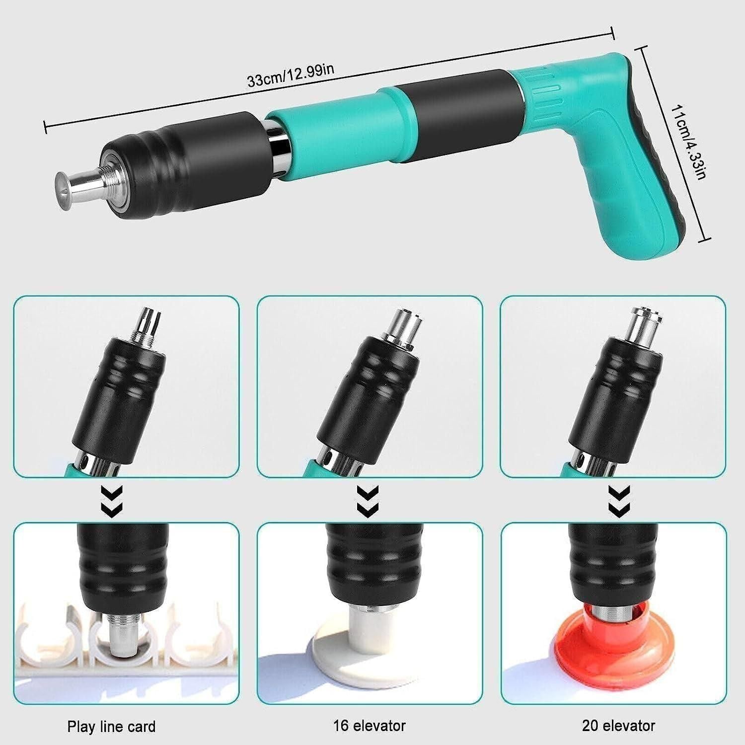 MEGASTROKE™ 4 Speed Adjustable Manual Steel Concrete Nail Gun Tool